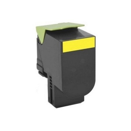 Toner giallo compatibile con Lexmark 80C2HYE (80C2HY)