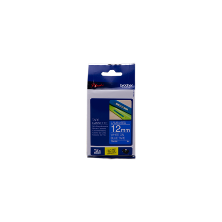 Nastri originale BROTHER TZE-535 bianco su blu 8 METRI