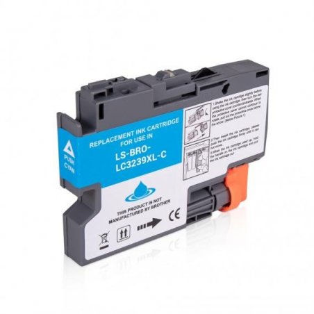 Cartuccia ciano compatibile con Brother LC-3239XLC