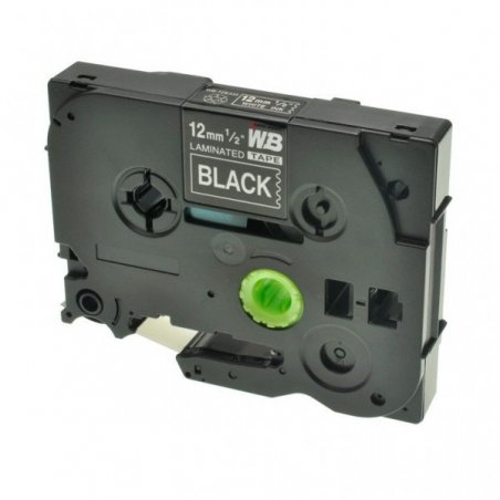 Nastri bianco su nero compatibile con Brother TZE-335 