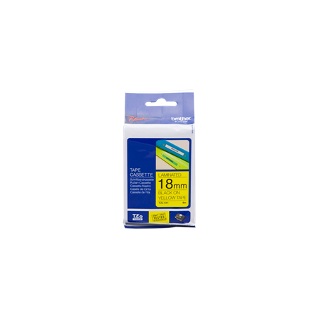 Nastri originale BROTHER TZE-641 nero su giallo 8 METRI