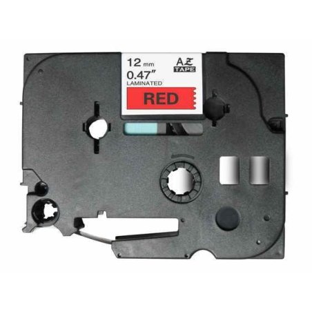 Nastri nero su rosso compatibile con Brother TZE-431