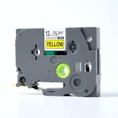 Nastri nero su giallo compatibile con Brother TZE-S631