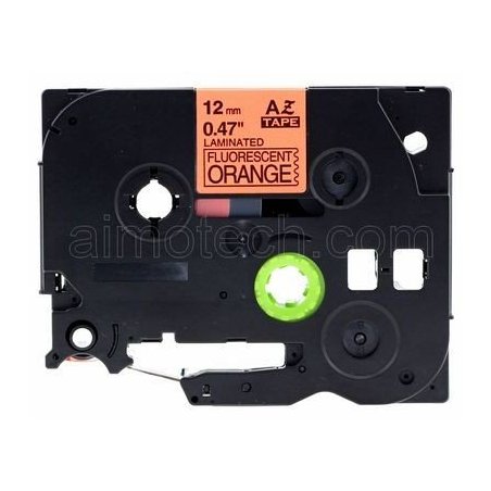 Nastri nero su arancione compatibile con Brother TZE-B31